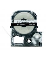 Epson LABELWORKS PX Shrink Tube 1/8" (AWG 14-22) X 98" Black On White Tape - 203YLBWPX