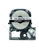 Epson LABELWORKS PX Shrink Tube 1/8" (AWG 16-22) X 98" Black On White Tape - 203YLBWPX