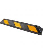 Parking Curb, Rubber, 3' L, Black/Yellow 