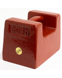 50 lb Class M1 Cast Iron Grip Handle Weight 