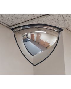 90° Dome Mirror, Quarter Dome, Open Top, 24" Diameter