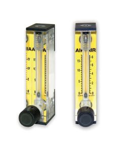 Acrylic Flowmeter for Carbon Dioxide Brass Fitting With Valve dual Scale: 3.0SL/MIN 6.5SCFH