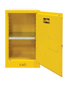 Armoire pour produits inflammables, 16 gal., 1 Porte(s), 23" La x 44" h x 18" p 