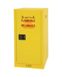 Armoire pour produits inflammables, 16 gal., 1 Porte(s), 23" La x 44" h x 18" p 