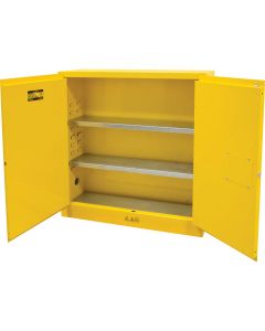 Armoire pour produits inflammables, 24 gal., 2 Porte(s), 43" La x 44" h x 12" p 