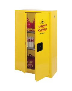 Armoire pour produits inflammables, 45 gal., 2 Porte(s), 43" La x 65" h x 18" p 