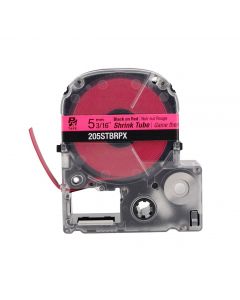 Epson LABELWORKS PX Shrink Tube 3/16" (AWG 8-12) X 96" Black On Red Tape - 205STBRPX