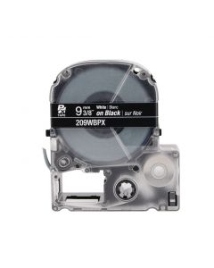 Epson LABELWORKS PX Standard 3/8" (9mm) X 30 Ft White On Black Tape - 209WBPX