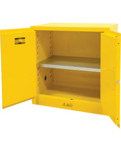 Flammable Storage Cabinet, 22 gal., 2 Door, 35" W x 35" H x 22" D 