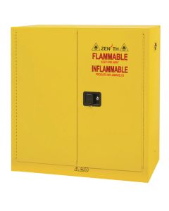 Flammable Storage Cabinet, 24 gal., 2 Door, 43" W x 44" H x 12" D 