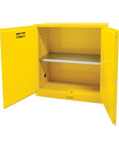 Flammable Storage Cabinet, 30 gal., 2 Door, 43" W x 44" H x 18" D 