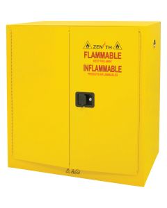 Flammable Storage Cabinet, 30 gal., 2 Door, 43" W x 44" H x 18" D 