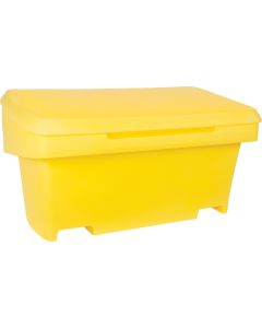 Heavy-Duty Outdoor Salt and Sand Storage Container, 48" x 24" x 24", 10 cu. Ft., Yellow