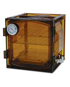 Lab companion amber polycarbonate cabinet style vacuum desiccator 35 liter