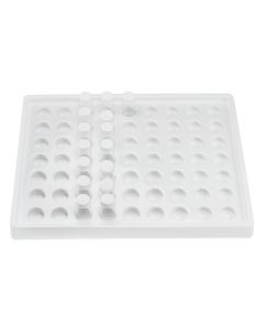 LAB DRAWER COMPARTMENT TRAY FOR SCINTILLATION VIALS; 63 WELLS, 14 X 17½ X 2¼ IN.