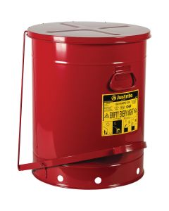  Oily Waste Cans, FM Approved/UL Listed, 21 US gal., Red 