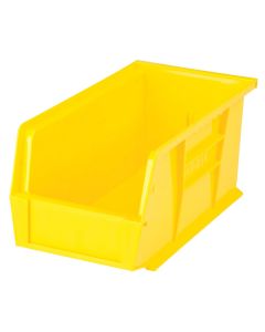 Plastic Hanging & Stacking Bin, 5-1/2" W x 5" H x 10-7/8" D, Yellow