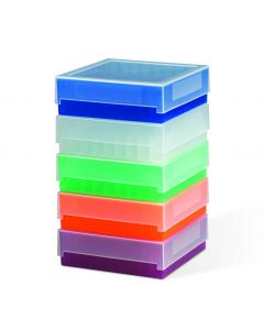 SP BEL-ART 81-PLACE PLASTIC FREEZER STORAGE BOXES; GREEN (PACK OF 5)