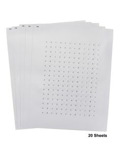 SP BEL-ART CRYOGENIC STORAGE LABEL SHEETS; 9.5MM DOTS FOR 0.5-1.5ML TUBES, WHITE (3840 LABELS)