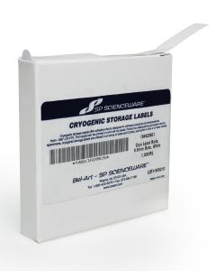SP BEL-ART CRYOGENIC STORAGE LABELS; ROLL OF 9.5MM DOTS FOR 0.5-1.5ML TUBES, WHITE (1000 LABELS)