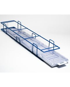 SP BEL-ART MODULAR ULTRA-LOW FREEZER RACK WITH DRAWER; 5 PLACES, 27 X 6 X 3½ IN., BLUE
