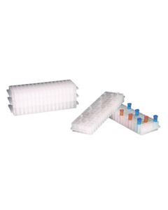 SP BEL-ART REVERSIBLE PCR AND MICROCENTRIFUGE TUBE RACK; FOR 0.2ML OR 1.5-2.0ML TUBES, 80 PLACES, NATURAL (PACK OF 5)