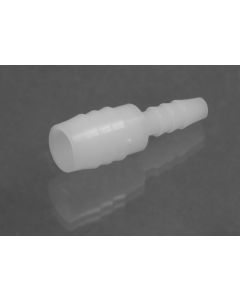 Stepped tubing connectors for 1/4 inch to 1/2 inch tubing polypropylene pack of 12