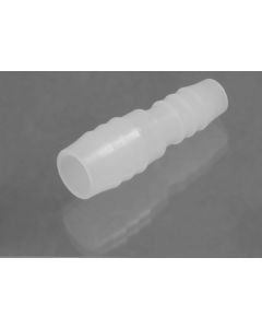 Stepped tubing connectors for 3/8 inch to 1/2 inch tubing polypropylene pack of 12