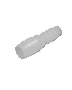 Stepped tubing connectors for 3/8 inch to 1/2 inch tubing polypropylene pack of 12